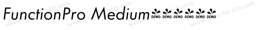 FunctionPro Medium字体转换